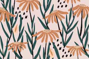 Free vector retro floral pattern
