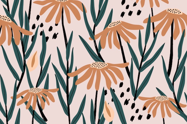 Retro floral pattern