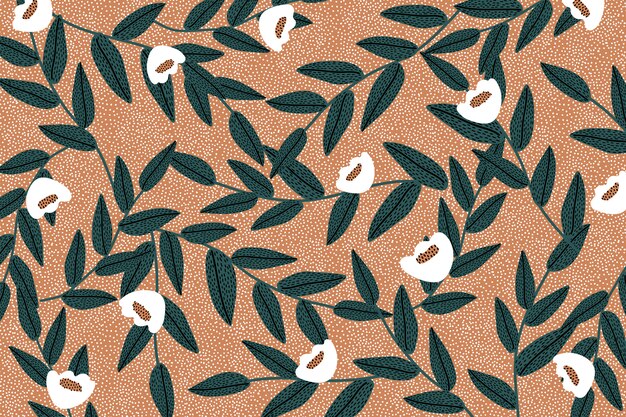 Retro flower pattern