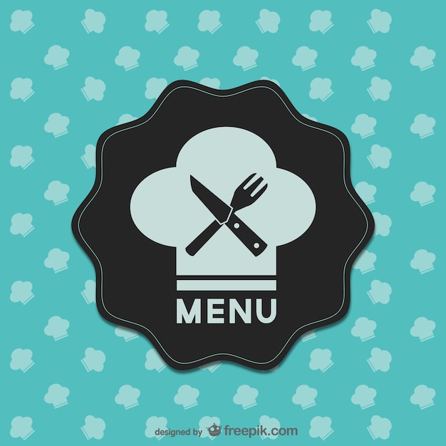 Free vector retro food menu design