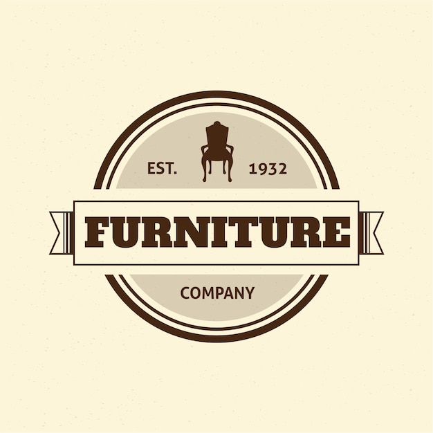 Ретро мебель логотип