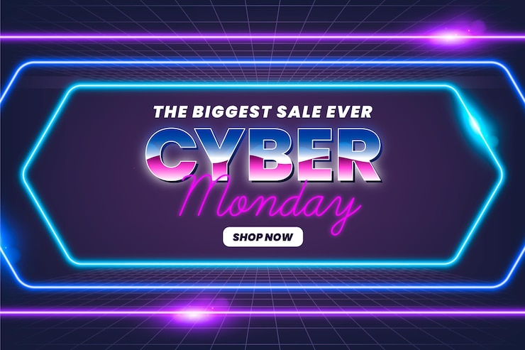 Free Vector retro futuristic monday concept