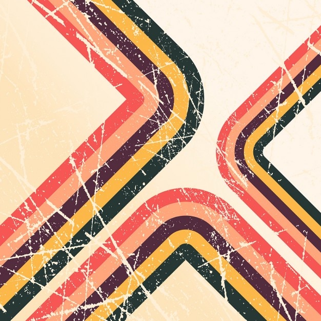 Free Vector retro grunge style background with stripes 