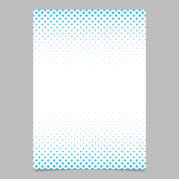 Retro halftone dot pattern brochure template - vector poster background illustration with circle pattern