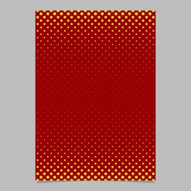 レトロなハーフトーンドットパターンのパンフレットのテンプレート - ベクトルポスターの背景のイラストと円形のパターン