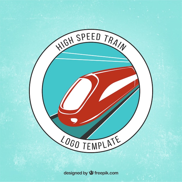 Free vector retro high speed train