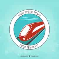 Free vector retro high speed train