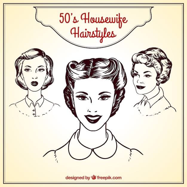 Retro housewife hairstyles