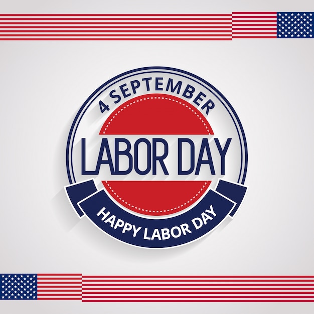 Retro labor day design