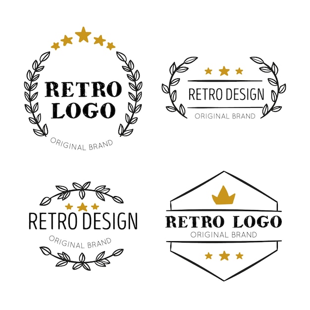 Retro logo collection theme