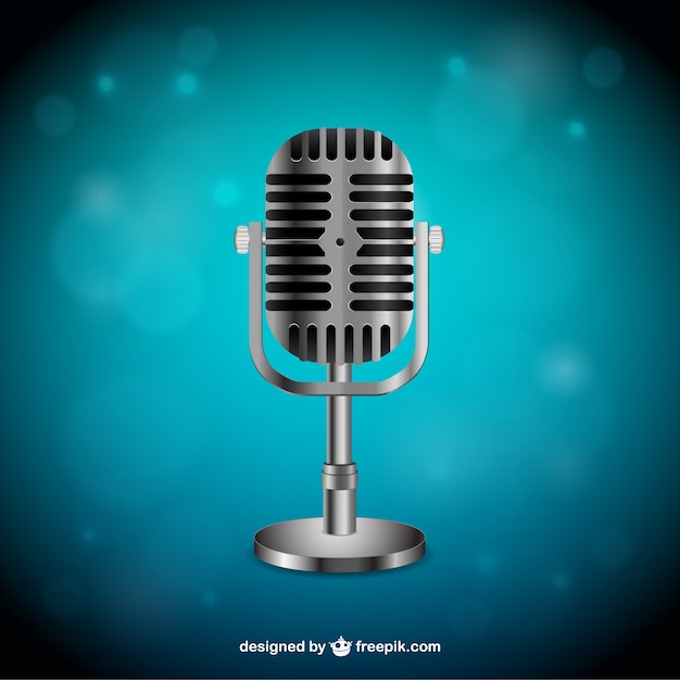 Free vector retro microphone