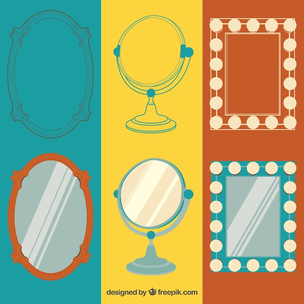 Retro mirrors collection