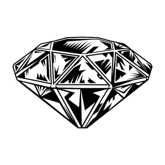 Retro monochrome diamond.