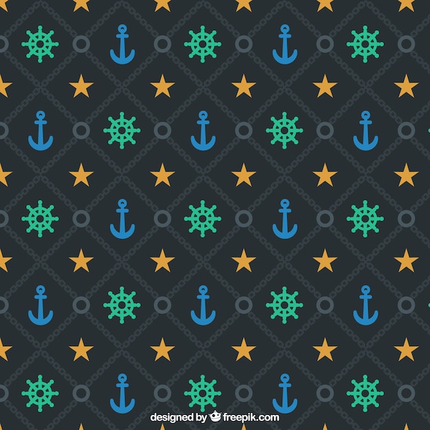 Free vector retro nautical background