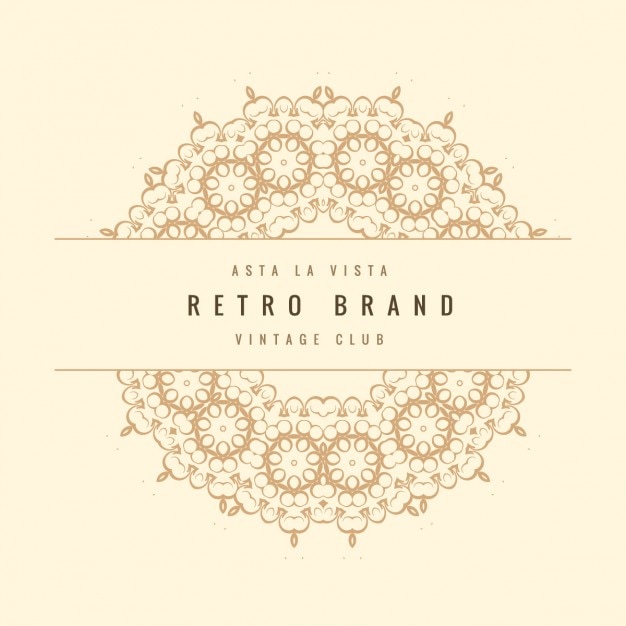 Free vector retro ornamental frame