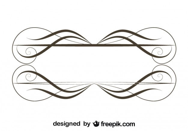 Free Vector retro ornamental minimalist frame design