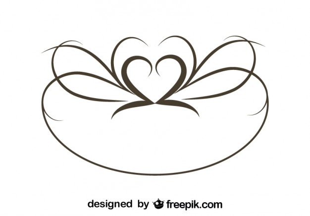 Free vector retro oval swirl stylish design