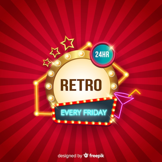 Free vector retro party background