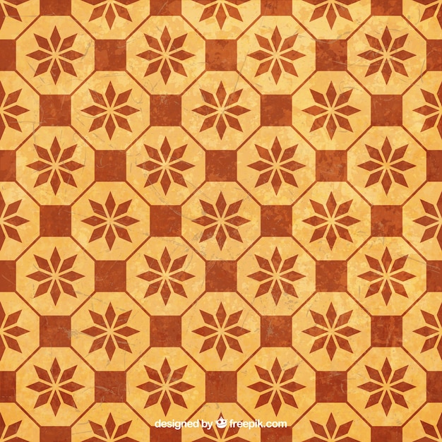 Free vector retro pattern in mosaic style