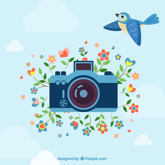 Retro photography illustration