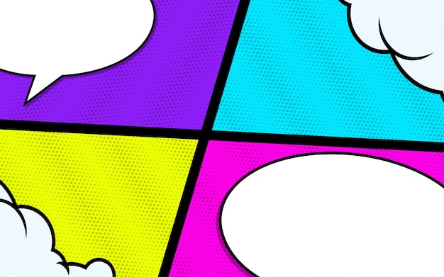 Retro Pop Art Background