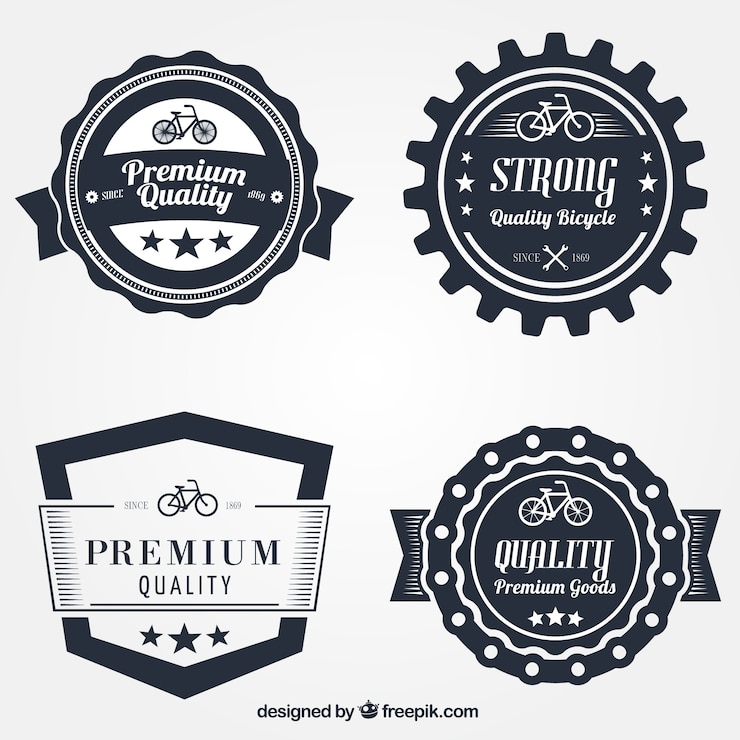 Free Vector retro promotion badges