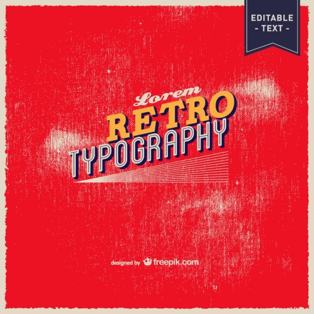 Free vector retro red background
