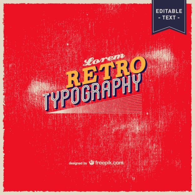 Free Vector retro red background
