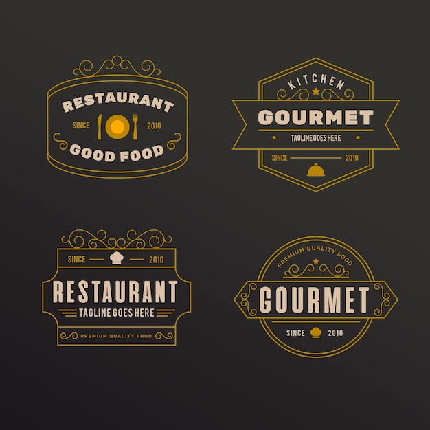 Retro restaurant logo