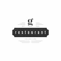 Free vector retro restaurant logo