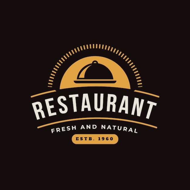 Retro restaurant logo