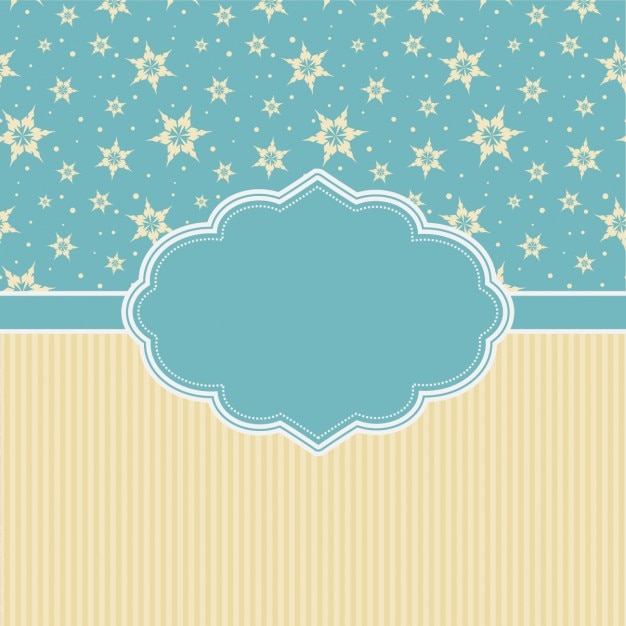 Free vector retro snowflakes wallpaper