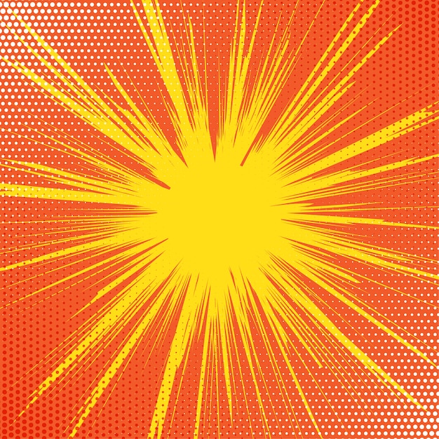 Retro starburst background