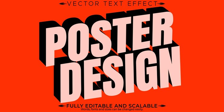 Free Vector retro sticker text effect editable 70s and 80s text style