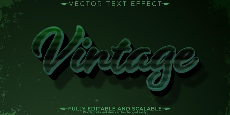 무료 Vector 레트로 스티커 텍스트 효과 편집 가능한 70s 및 80s 텍스트 스타일렉스