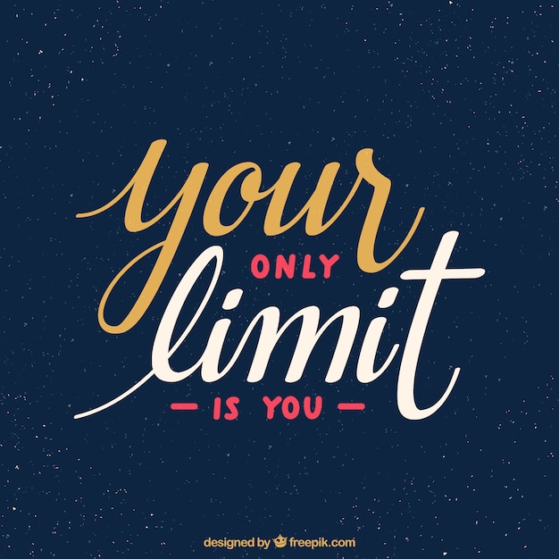 Free vector retro style motivational quote background