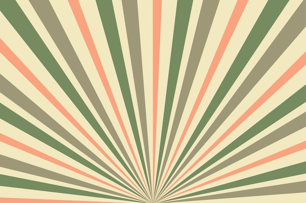 Free vector retro style radial stripe line pattern background vector