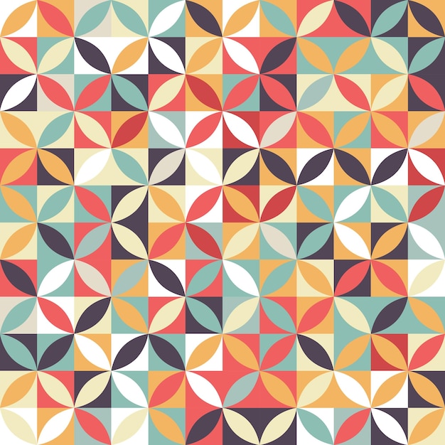 Retro styled pattern background design