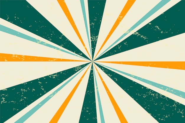 Retro sunburst rays background