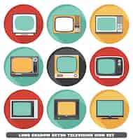 Free vector retro television icons