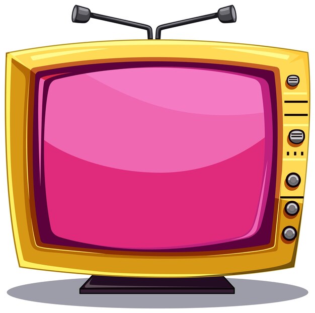 Retro Television Set Illustration