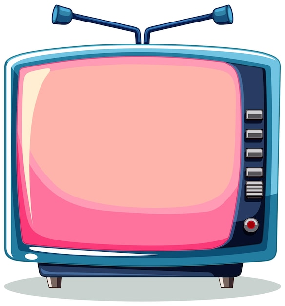 Retro television set illustration