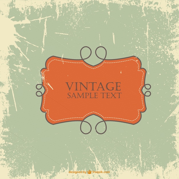 Retro Template Design Free Vector Download