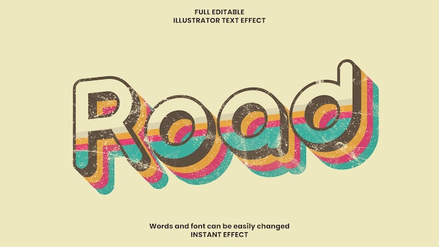 Retro text effect