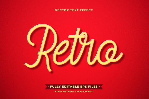 Retro text effect