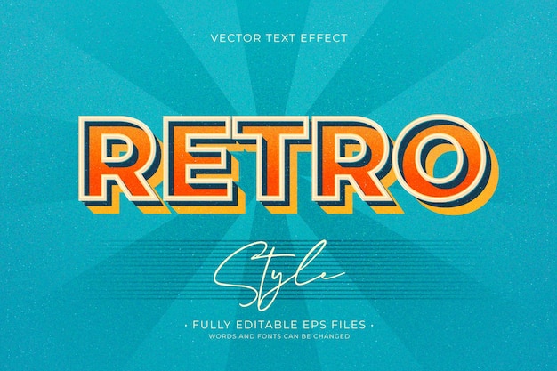 Retro text effect