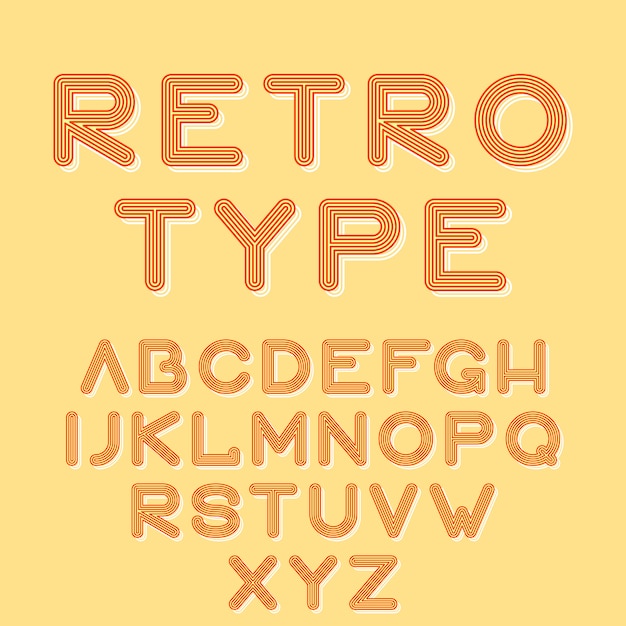 Retro type style