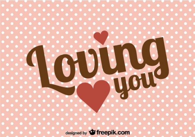 Free vector retro valentine's day message card