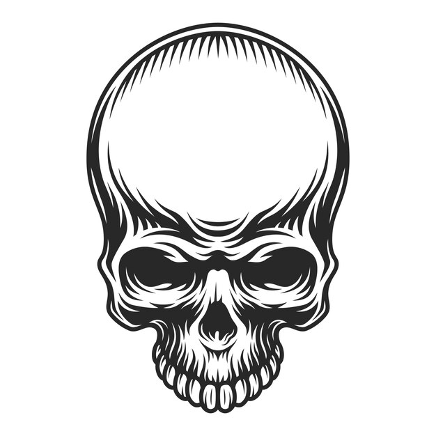 Retro vintage skull