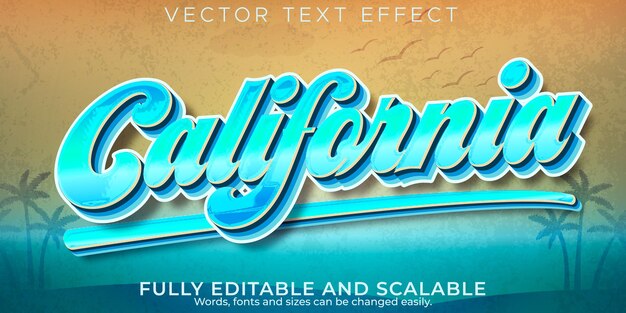 Retro, vintage text effect, editable 70s and 80s text style